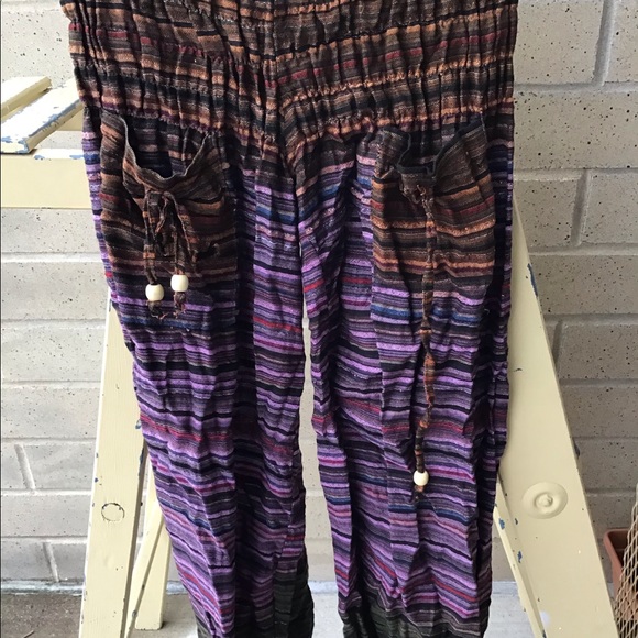 Colourful gypsy-style pants - Picture 1 of 3